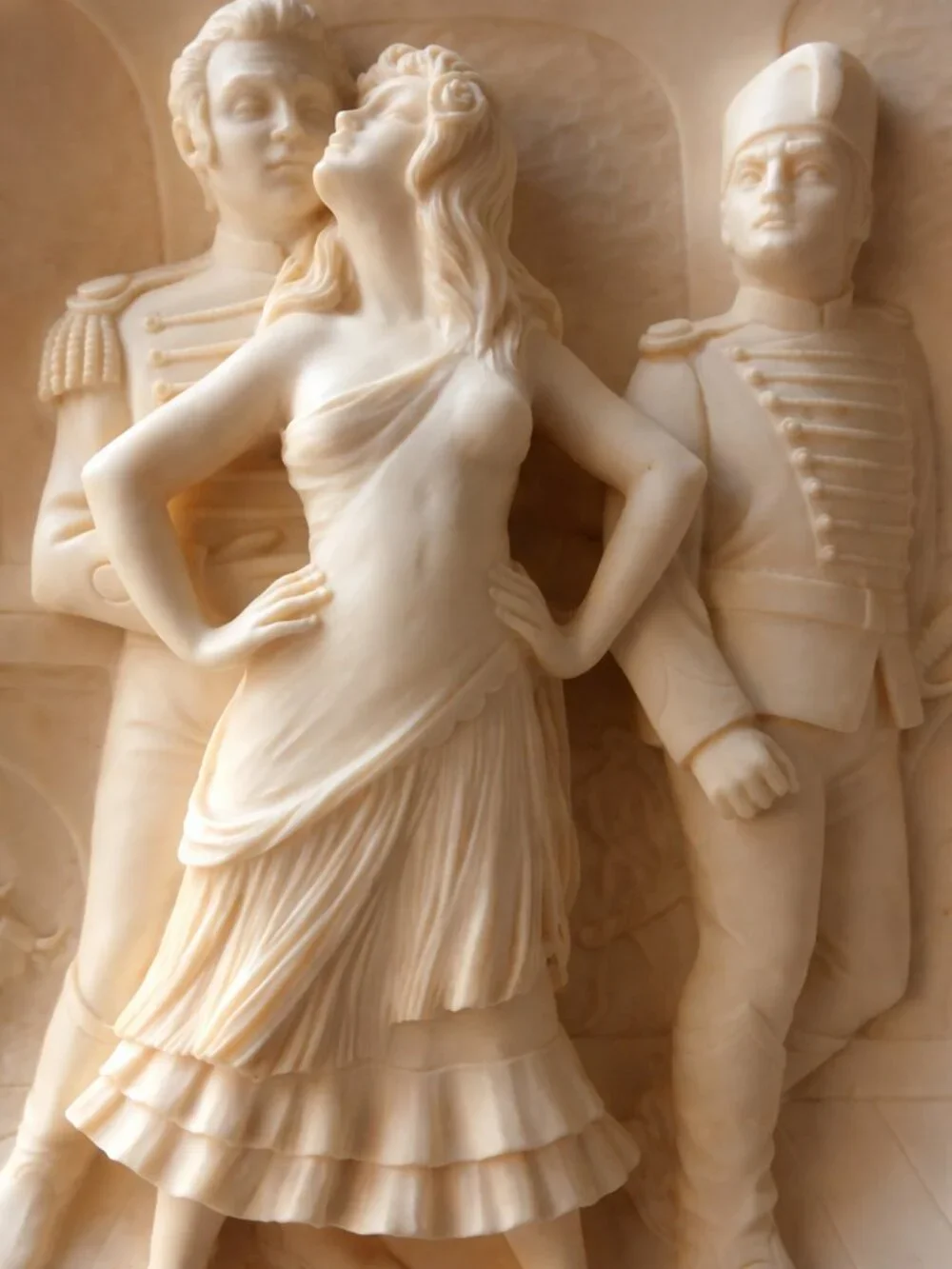 Italian Carmen Bas-Relief Plaque La Scala Museum Volteradici Signed